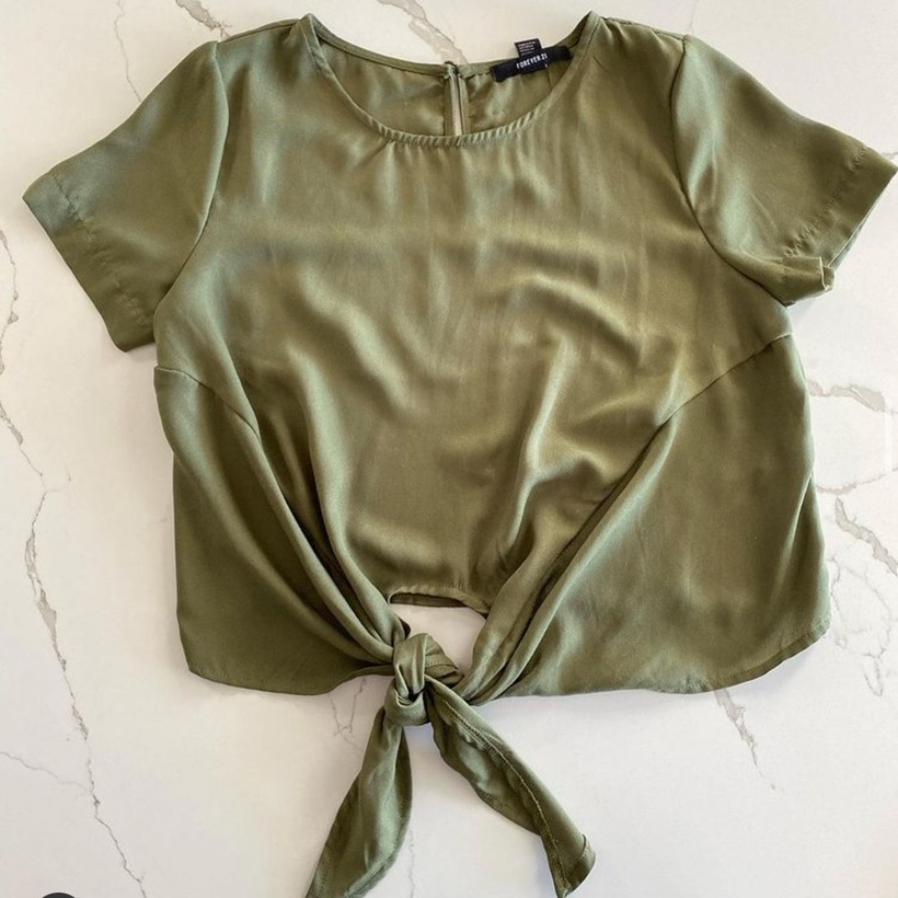 Forever 21 green blouse
